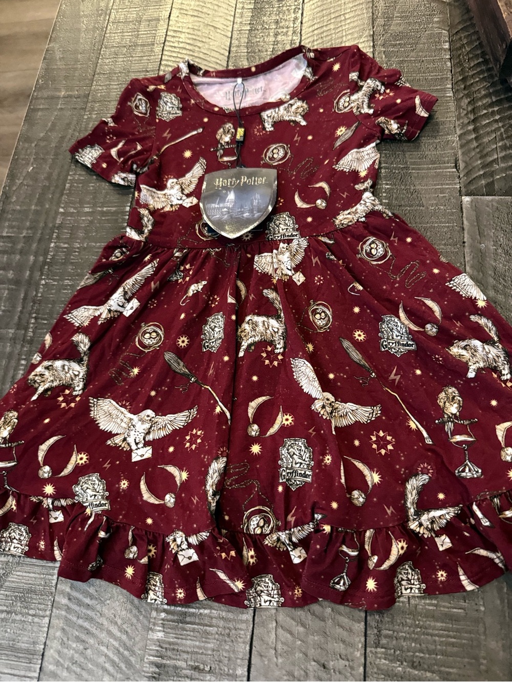 Posh Peanut Harry Potter Gryffindor Dress Size 3T-4T